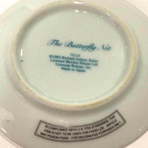 Vintage Decorative Plates Lot of 3 by Richard Judson Zolan 4" Diameter Rare - Picture 7 of 10